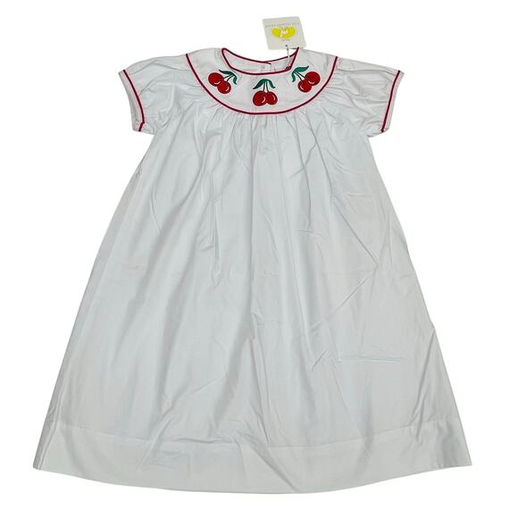 NWT The Yellow Lamb 4T Cherry Dress - Picture 1 of 7